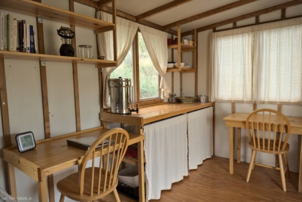 Inside Cottage Hermitage at the Corbett Center Inside hermitage